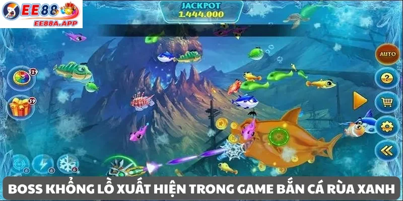 Boss khổng lồ xuất hiện trong game Bắn Cá Rùa Xanh